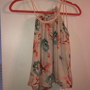 Cropped Flower Tank
